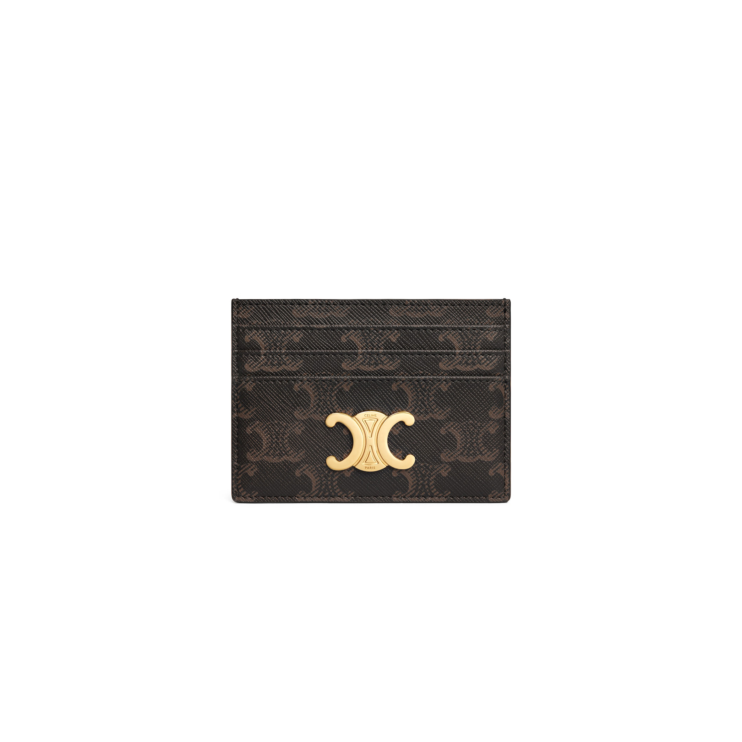 CELINE CARD HOLDER TRIOMPHE IN TRIOMPHE CANVAS 10L832CQH.04LU (11*8*0.3cm)